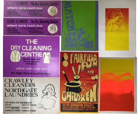1960S POSTER DESIGNS. Approx 18 circa late 1960s/early 1970s designs from the archive of acclaimed designer David Arnott, who
