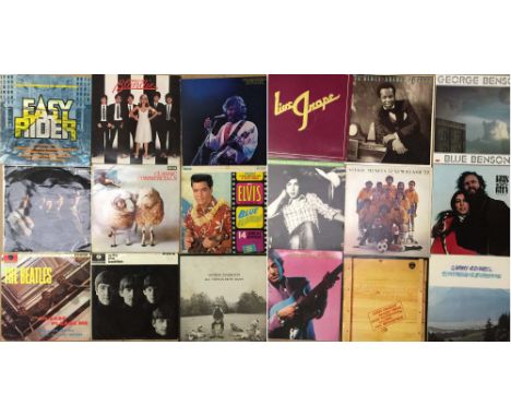 CLASSIC ROCK AND POP. Approx 84 LPs with artists from: The Beatles, George Harrison, Rolling Stones, Blondie, Rita Coolidge, 