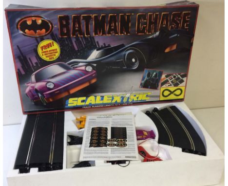 SCALEXTRIC BATMAN CHASE. A boxed set of Scalextric from circa 1990/1991. In excellent condition with all components, parts.
