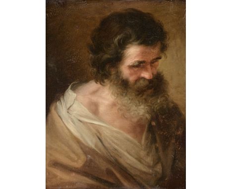 Manner of Domenico Fetti - Portrait of a bearded saint Oil on canvas 57 x 42.5 cm. (22 1/2 x 16 3/4 in.) 