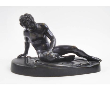 AFTER THE HELLENIC SCHOOL, 'The dying Galatian' bronze 18cm H.