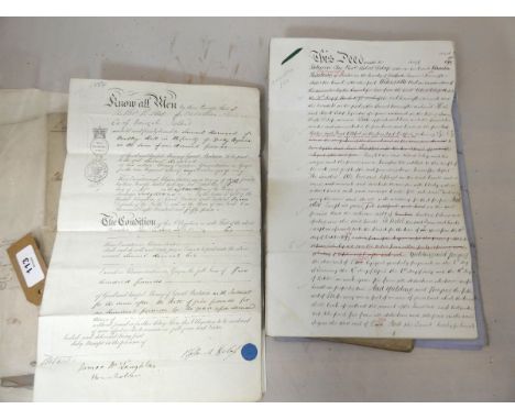 Documents &amp; Ephemera - Delap of Monellan Castle, Killygordon, Co. Donegal - Ireland.&nbsp;&nbsp;1854-1890. Documents, cor