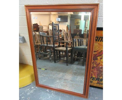 Modern bevel plate mirror of rectangular form, 72 x 105cm approx. (B.P. 21% + VAT) 