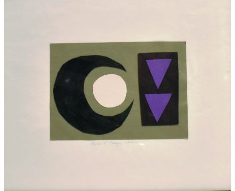 BREON O'CASEY (1928-2011) 'Bagatelle I' Mixed media Signed and dated MMIV, Stour Gallery label verso 15cm x 21cm Condition Re