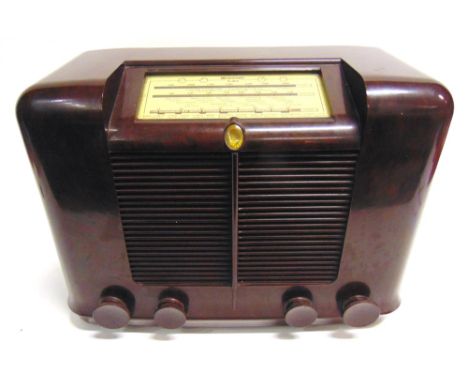 THREE RADIOS comprising a Westminster brown bakelite radio, in working order; Philips Type 470A brown bakelite radio, serial 