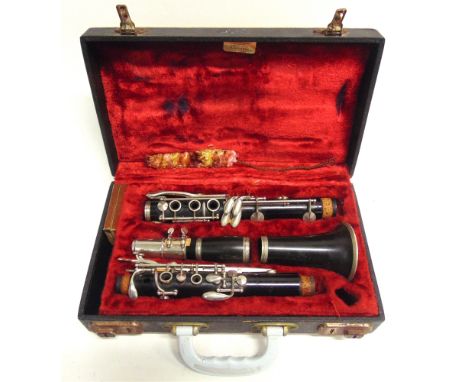 AN F. BUISSON MODEL 90 CLARINET  cased.