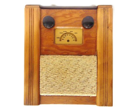 THREE RADIOS comprising a Philips 'Super Octode' Type 580A radio, serial no. M11060, with a wood case, not tested; a British 