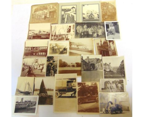 EPHEMERA - ASSORTED  comprising photographs; letter cards; postcards; guide books; nine National Geographic magazines, 1936-1