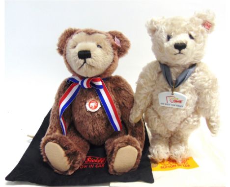 TWO STEIFF COLLECTOR'S TEDDY BEARS  comprising a Berryman Bear (2007 North American Edition, EAN 669637), limited edition 466