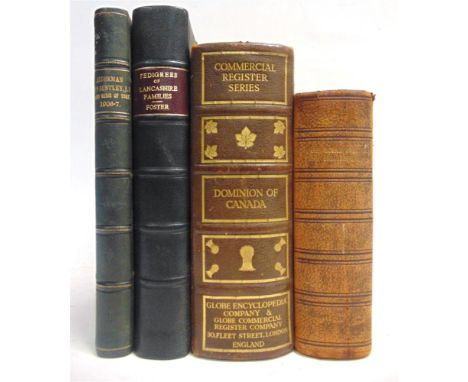 [MISCELLANEOUS]  Foster, Joseph, compiler. Pedigrees of the County Families of England, Volume 1: Lancashire, for the compile