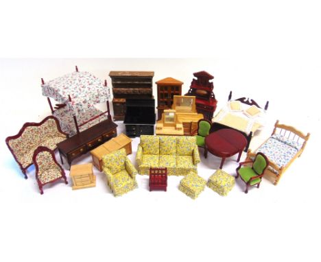 ASSORTED 1/12 SCALE DOLL'S HOUSE FURNITURE &amp; ACCESSORIES