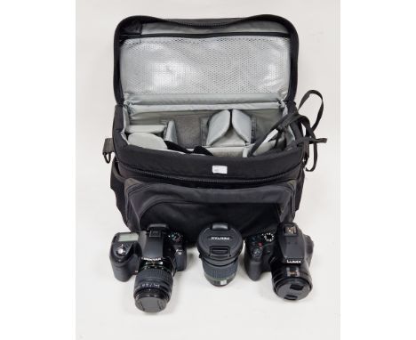 Pentax K10D SLR camera, a Lumix 20/1200 camera, a Pentax 12-24 lens, a Sony Cyber-Shot digital camera&nbsp;16.1mp, various ca
