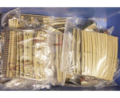 Quantity of Marklin and other railway accessories to include track approximately 150 sections including straight sections, cu