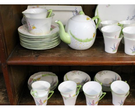 A CWS Windsor china tea set - approx. fifty four pieces