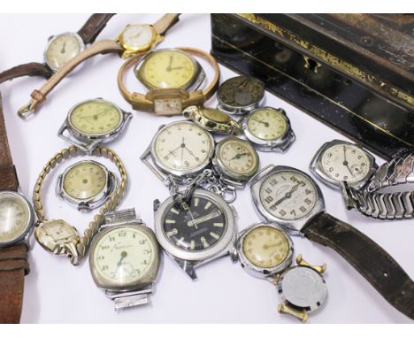 A quantity of vintage watches