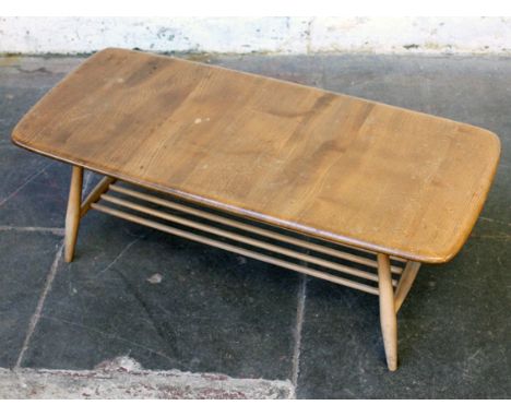 An Ercol light elm and beech coffee table