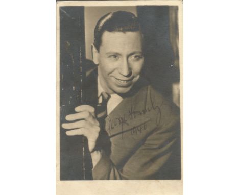 George Formby signed 6x4 vintage sepia photo.George Formby, OBE (born George Hoy Booth; 26 May 1904 - 6 March 1961) was an En