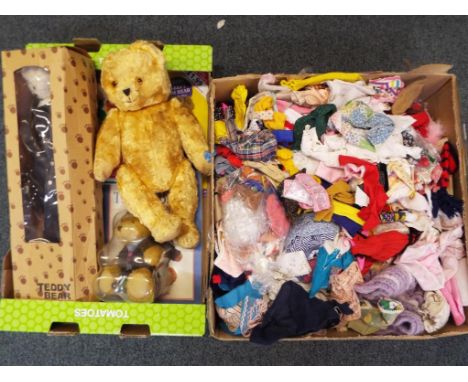 Bears - a good lot to include a quantity of teddy bears and teddy bear clothing