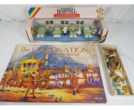 A Britains Hospital Series set No. 7857 Hospital Ward set in original red and white card window box, a vintage Coronation cut