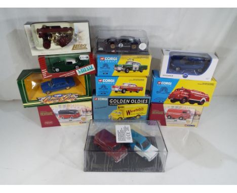 Diecast Models - a quantity of diecast model motor vehicles to include a Corgi limited edition 1:43 scale Peugeot model #EX70