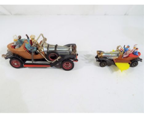 A vintage Corgi Chitty Chitty Bang Bang model and a further Chitty Chitty Bang Bang by Husky Models, both unboxed (2)