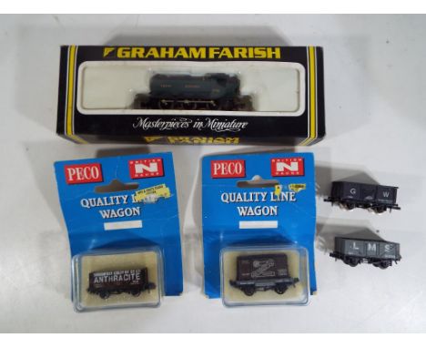 Model Railways - a boxed Graham Farish N gauge locomotive No. 1114, a 5700 class Panier tank - G.W.R in original packaging, a