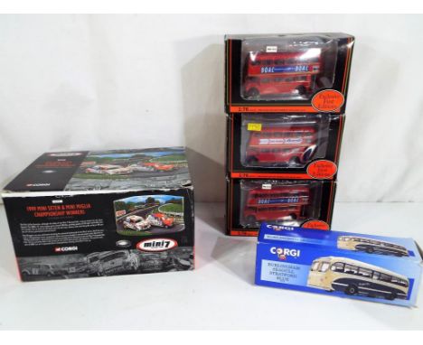 Diecast - Lot to contain a Corgi # 05508 limited edition 1999 Mini Se7en & Mini Miglia Championship Winners with Brands Hatch