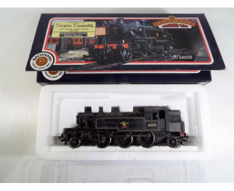 Bachmann - an OO gauge 2-6-2T tank locomotive black BR livery in original box, #31-450A