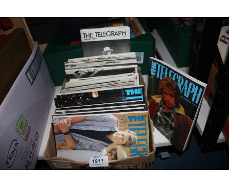 A Box of 'The Telegraph' Bob Dylan Fanzines from the 1980/90s.