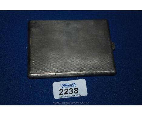 A Silver Cigarette Case, Birmingham 1936.