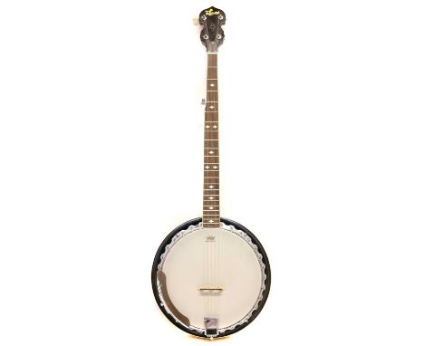 Redwood five-string Banjo Redwood five-string Banjo, with inlaid fingerboard and mahogany resonator.66cm scale length.