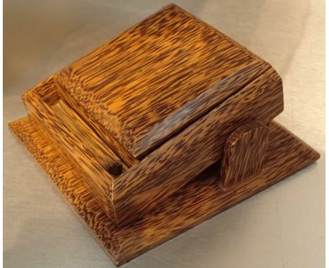 Vintage wooden rocking cigarette dispenser 