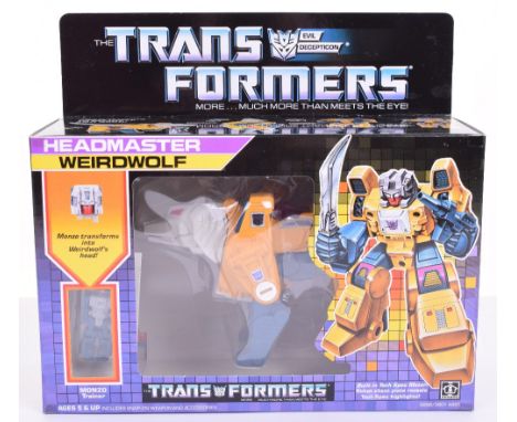 Boxed Hasbro G1 Transformers Headmaster ‘Weirdwolf’ 1986 issue, transforms from wolf to robot and back! In mint boxed complet