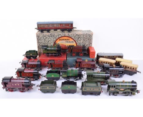 Hornby 0 gauge locomotives, including c/w No.1 Special 0-4-0 2301 and GW tender, good, No.1 Special 0-4-0 LMS tank engine, fa