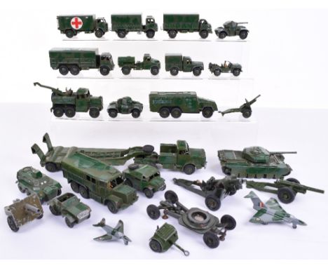 Quantity of Unboxed Dinky Toys Military Vehicles, including:622 Ten Ton Foden Army Wagon,  621 Bedford Army 3 Ton wagon, 623 