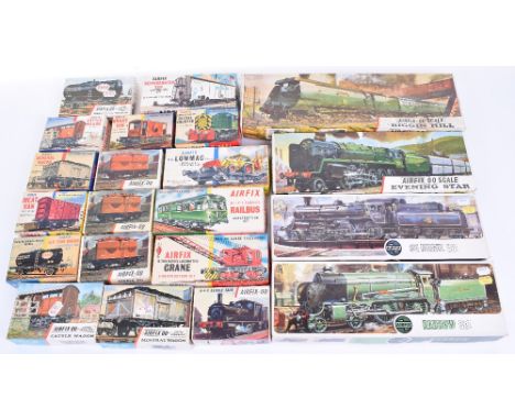 Airfix boxed Railway kits, 00 scale four locomotives Harrow, BR Mogul, Biggin Hill, boxed and parts in unopened plastic bags,