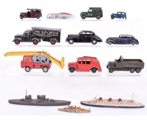 Small Quantity Of Mixed Diecast Toys, including  Timpo Pickfords Removers lorry, Budgie police Wolsley  six eighty, Dinky Toy