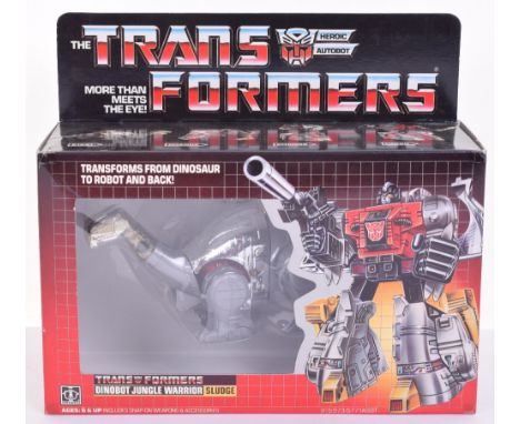 Scarce Boxed Hasbro G1 Transformers Dinbot Jungle Warrior ‘Sludge’ 1984 issue, transforms from dinosaur to robot and back! In