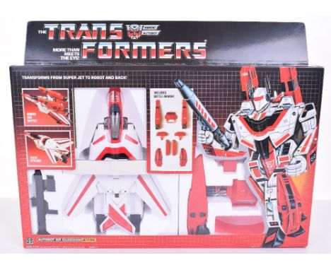 Boxed Hasbro G1 Transformers Autobot Air Guardian Jetfire,1984 issue, transforms from super jet to robot and back in mint box