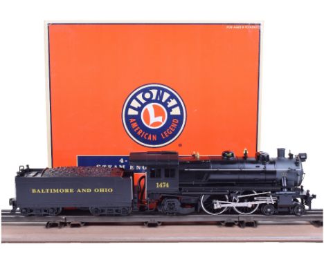 Lionel (1999) B & O 4-4-2 Atlantic Steam Engine and Tender cat ref: 6-28004, engine No.1474, black livery, boxed with inner p