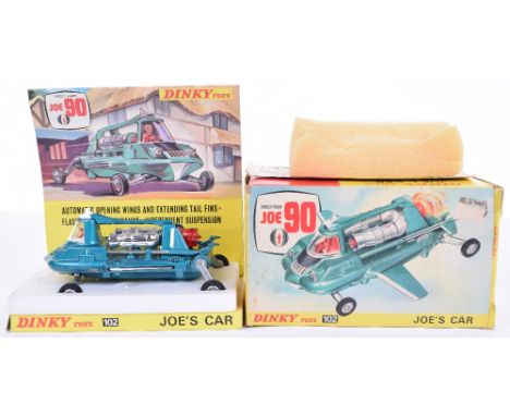 Dinky Toys 102 Direct From Joe 90 ‘Joes Car’ metallic green body in near mint condition, instruction leaflet, with inner card