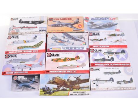 Airfix boxed RAF and Aircraft kits, complete unmade 00 scale RAF Recovery set, Refuelling set, Emergency set and Personnel, b
