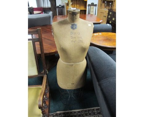 A TAILOR'S DUMMY inscribed "J R Bauman"