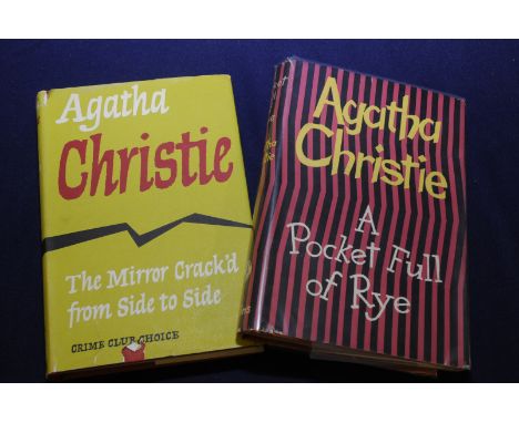 Agatha Christie A Pocket Full Of Rye 1st Edition and Agatha Christie The Mirror Crack'd From Side To Side (2)