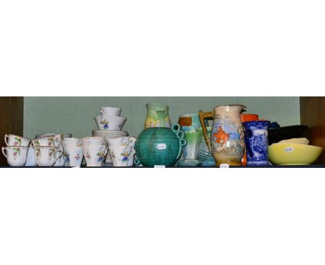 A group of 1930's and later ceramics including Carlton Ware, Burleigh Ware, Sylvac, etc