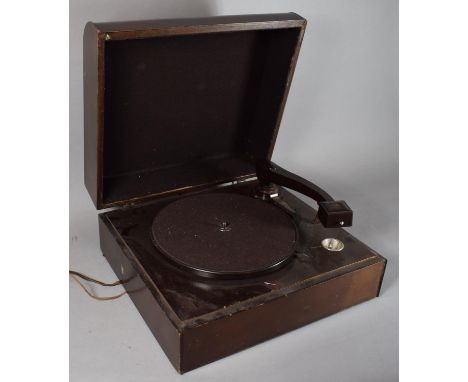 A Vintage Walnut Cased Columbia Record Player 