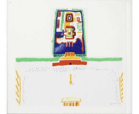 David Hockney R.A. (British, born 1937)Red square and the forbidden city, from China Diary (M.C.A. Tokyo 254) Lithograph in c