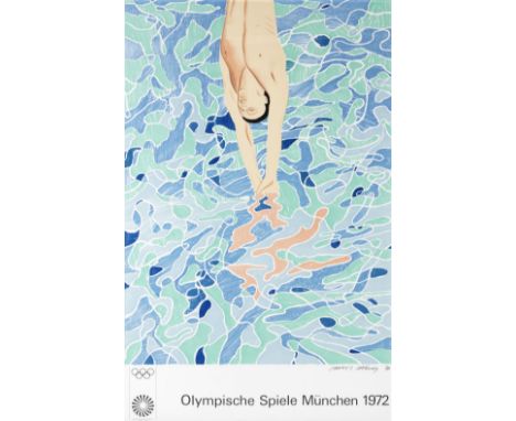 David Hockney R.A. (British, born 1937)Olympische Spiele München 1972 Offset lithographic poster in colours, 1970, on wove pa