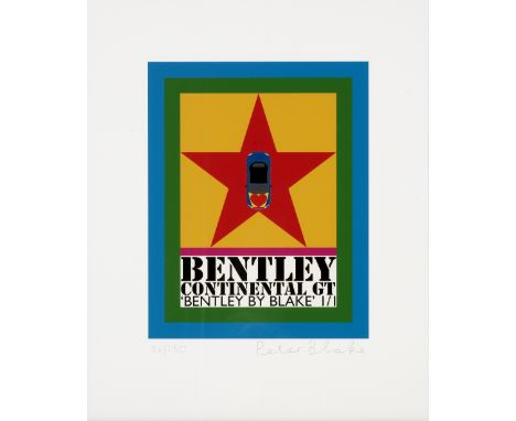 Sir Peter Blake R.A. (British, born 1932)Bentley Inkjet print in colours with screenprint varnish, 2016, on wove paper, signe