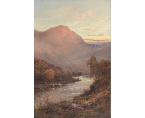 Alfred de Bréanski RBA (British, 1852-1928)'An Autumn Evening' The River Teith signed 'Alfred.de Breanski' (lower right), tit